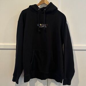 Black San Franpsycho (San Francisco)  Hoodie with Embroidered Design